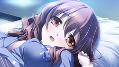 Anime girls purple software game cg