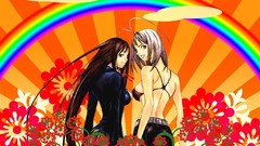 Anime girls rainbows