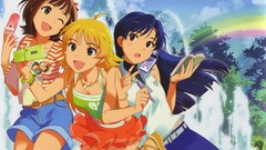 Anime girls rainbows idolmaster video games