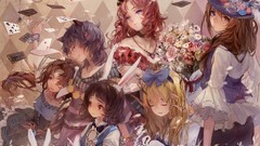 Anime girls red eyes