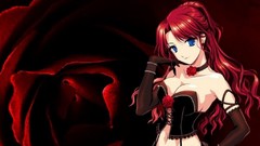 Anime girls redheads cleavage soft shading Mabinogi