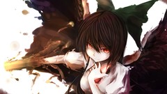 Anime girls reiuji utsuho touhou