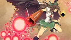Anime girls reiuji utsuho touhou