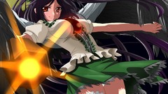 Anime girls reiuji utsuho touhou video games