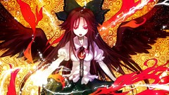 Anime girls reiuji utsuho touhou video games