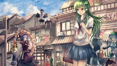 Anime girls remilia scarlet kochiya sanae hakurei reimu touhou 