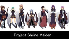 Anime girls remilia scarlet reiuji utsuho touhou saigyouji 