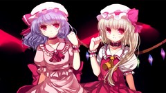 Anime girls remilia scarlet touhou flandre scarlet