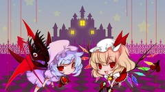 Anime girls remilia scarlet touhou flandre scarlet