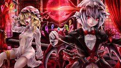 Anime girls remilia scarlet touhou flandre scarlet