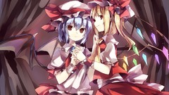 Anime girls remilia scarlet touhou flandre scarlet video games