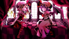 Anime girls remilia scarlet touhou flandre scarlet video games