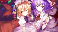Anime girls remilia scarlet touhou flandre scarlet video games