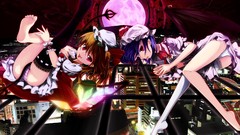 Anime girls remilia scarlet touhou flandre scarlet video games