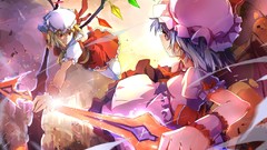 Anime girls remilia scarlet touhou flandre scarlet video games