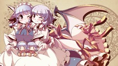 Anime girls remilia scarlet touhou izayoi sakuya