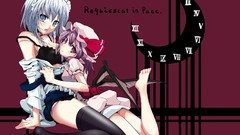 Anime girls remilia scarlet touhou izayoi sakuya video games