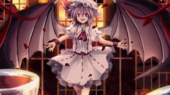 Anime girls remilia scarlet touhou video games