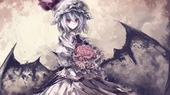 Anime girls remilia scarlet touhou video games