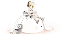 Anime girls saber lily animal ears type-moon fate series 