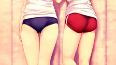 Anime girls saki sports wear luna coffee-kizoku scans gym 