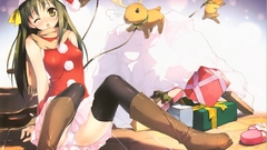 Anime girls Santa outfit