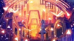 Anime girls scenic soft shading