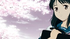 anime girls school uniform schoolgirl