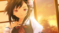 anime girls school uniform schoolgirl