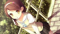 anime girls school uniform schoolgirl skirt hirosaki kanade