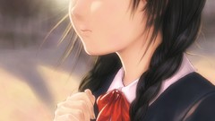 Anime girls school uniforms