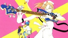 Anime girls school uniforms FLCL Fooly Cooly Samejima Mamimi 