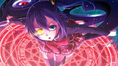 Anime girls school uniforms heterochromia twintails takanashi 