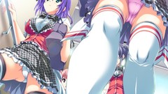 Anime girls school uniforms panties
