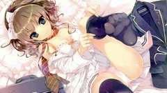 Anime girls school uniforms panties