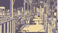 Anime girls school uniforms ponytails