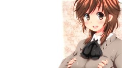 Anime girls school uniforms sakurai rihoko Simple Background 