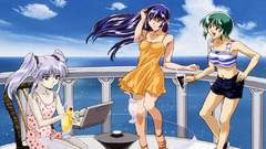 Anime girls Sea