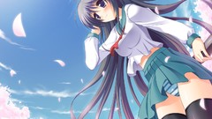 Anime girls seifuku underwear panties