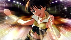 Anime girls short hair black eyes idolmaster kikuchi makoto 