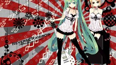 Anime girls short hair hatsune miku vocaloid kagamine rin