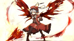 Anime girls short hair remilia scarlet touhou video games 