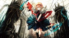 Anime girls short hair touhou alice margatroid video games 