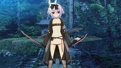 Anime girls short hair underwear panties original characters 