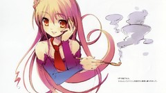 Anime girls Simple Background