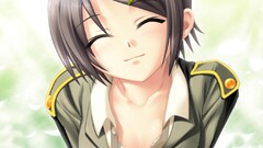 anime girls smiling Anime