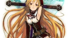 Anime girls soft shading girls with swords