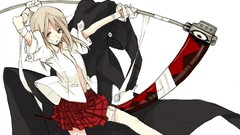 Anime girls soul eater soft shading Albarn Maka