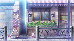 Anime girls streets dress