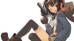 Anime girls suzumiya haruhi itou noiji the melancholy of haruhi 